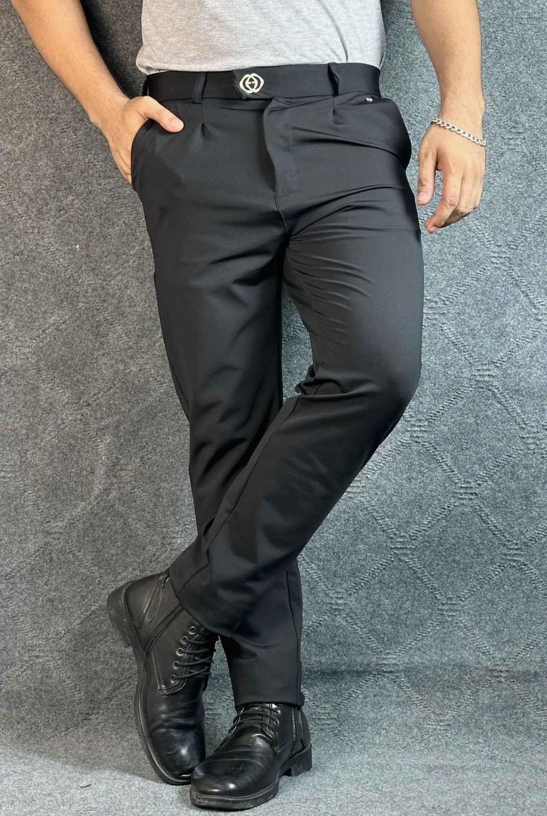 ব্ল্যাক কালার ফর্মাল প্যান্ট-Gucci